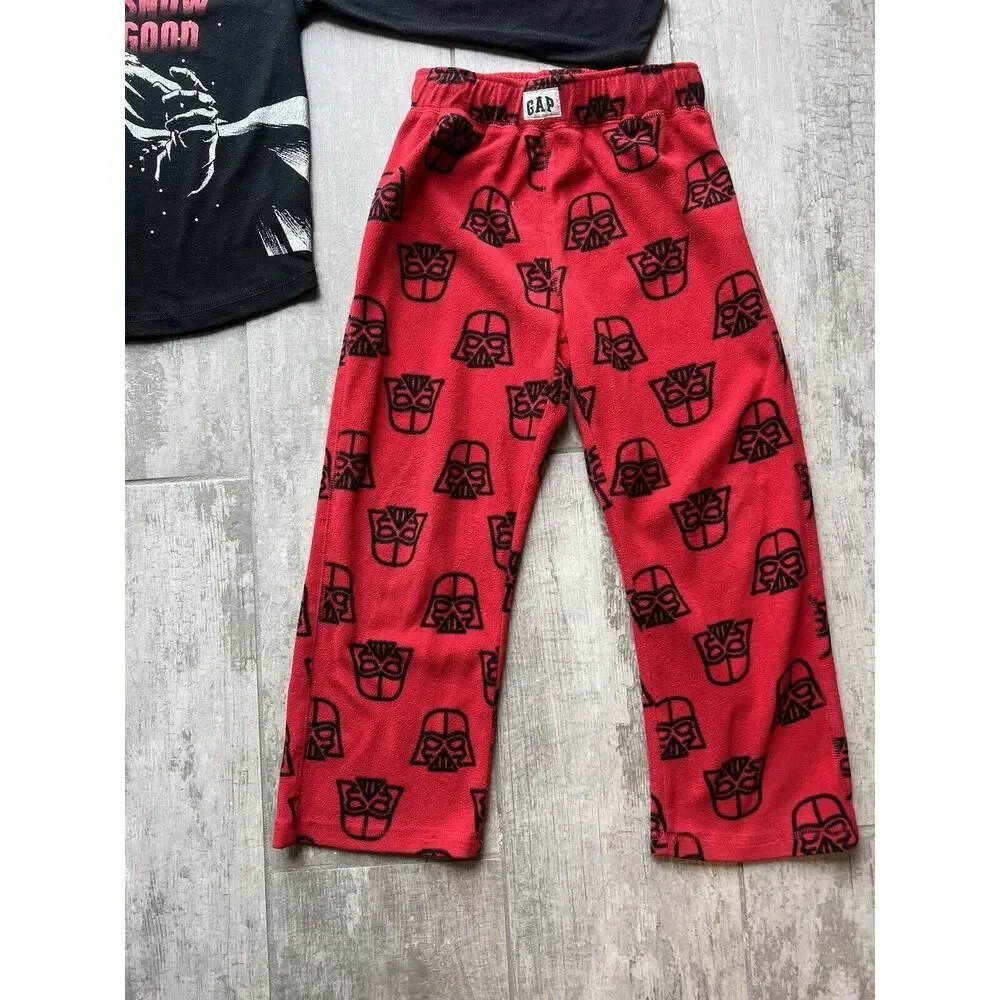 Gap Kids Boys x Star Wars 2 Piece Set Pajamas Pjs UP TO SNOW GOOD Sleep Fleece 6